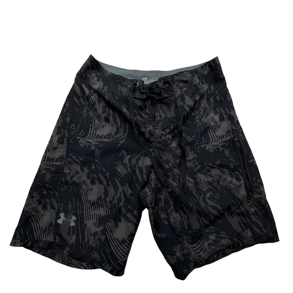 Under Armour HeatGear Board Shorts Mens 29 Abstract Print Swim Trunks